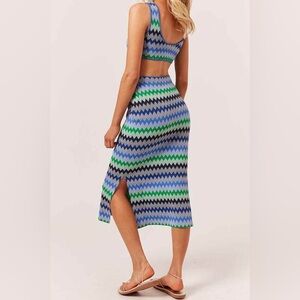 Nwt SOLID & STRIPED BAILEY DRESS IN OMBRE ZIG ZAG